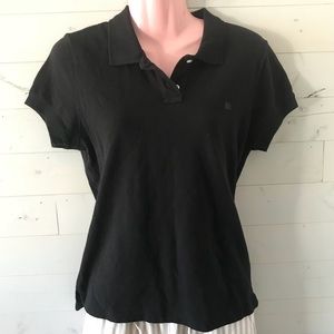Ralph Lauren Polo Black Short-Sleeve Shirt Women's Medium